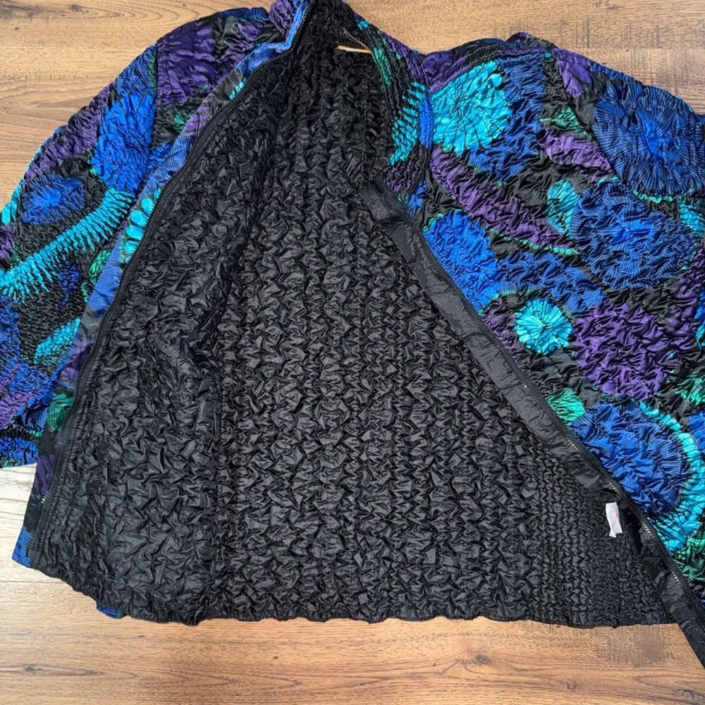 Floral Patterned Quilted Jacket - image 7